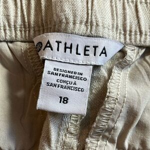Athleta Beige Elastic Waist Pants
